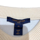 ルイ・ヴィトン LOUIS VUITTON オープンスリーブモノグラム柄ニットセーター FMKL14 イエロー  ウール メンズ セーター