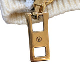ルイ・ヴィトン LOUIS VUITTON オープンスリーブモノグラム柄ニットセーター FMKL14 イエロー  ウール メンズ セーター