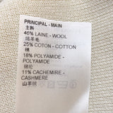 ルイ・ヴィトン LOUIS VUITTON オープンスリーブモノグラム柄ニットセーター FMKL14 イエロー  ウール メンズ セーター