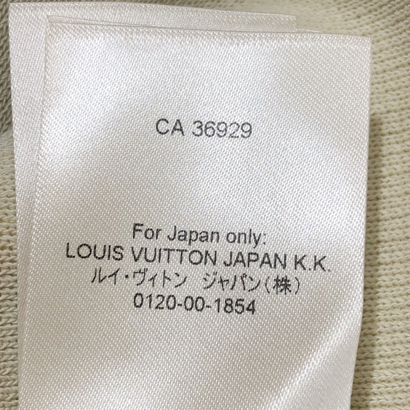 ルイ・ヴィトン LOUIS VUITTON オープンスリーブモノグラム柄ニットセーター FMKL14 イエロー  ウール メンズ セーター