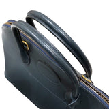 エルメス HERMES ボリード35  ○Z刻 ブルーインディゴ　ゴールド金具 クシュベル レディース ハンドバッグ