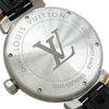 ルイ・ヴィトン LOUIS VUITTON タンブール QA045 グレー SS/革ベルト 自動巻き メンズ 腕時計