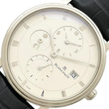 ブランパン BLANCPAIN ヴィルレ ダブルタイムゾーン 6260-1542-55B シルバー K18WG/革ベルト（社外品） 自動巻き メンズ 腕時計