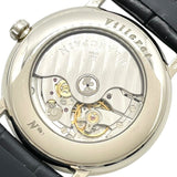 ブランパン BLANCPAIN ヴィルレ ダブルタイムゾーン 6260-1542-55B シルバー K18WG/革ベルト（社外品） 自動巻き メンズ 腕時計