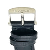 ブランパン BLANCPAIN ヴィルレ ダブルタイムゾーン 6260-1542-55B シルバー K18WG/革ベルト（社外品） 自動巻き メンズ 腕時計
