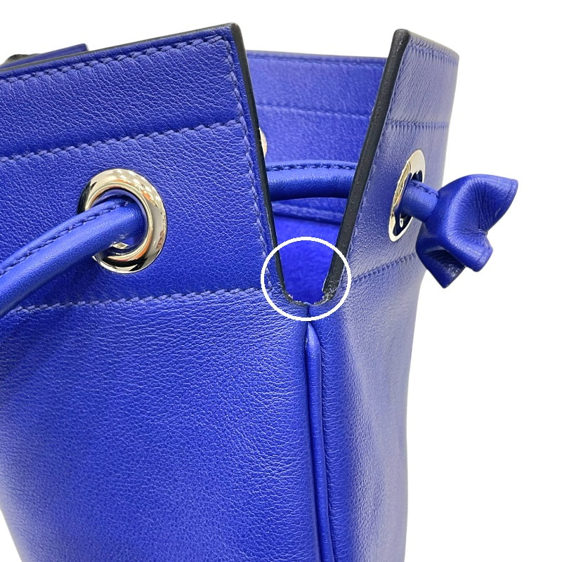 エルメス HERMES アリーヌPM D刻印 ブルーエレクトリック ヴォースイフト ユニセックス ショルダーバッグ