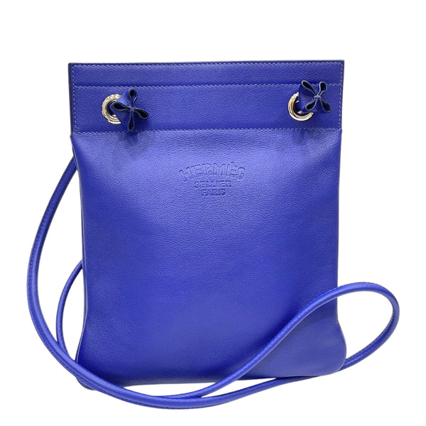 エルメス HERMES アリーヌPM D刻印 ブルーエレクトリック ヴォースイフト ユニセックス ショルダーバッグ