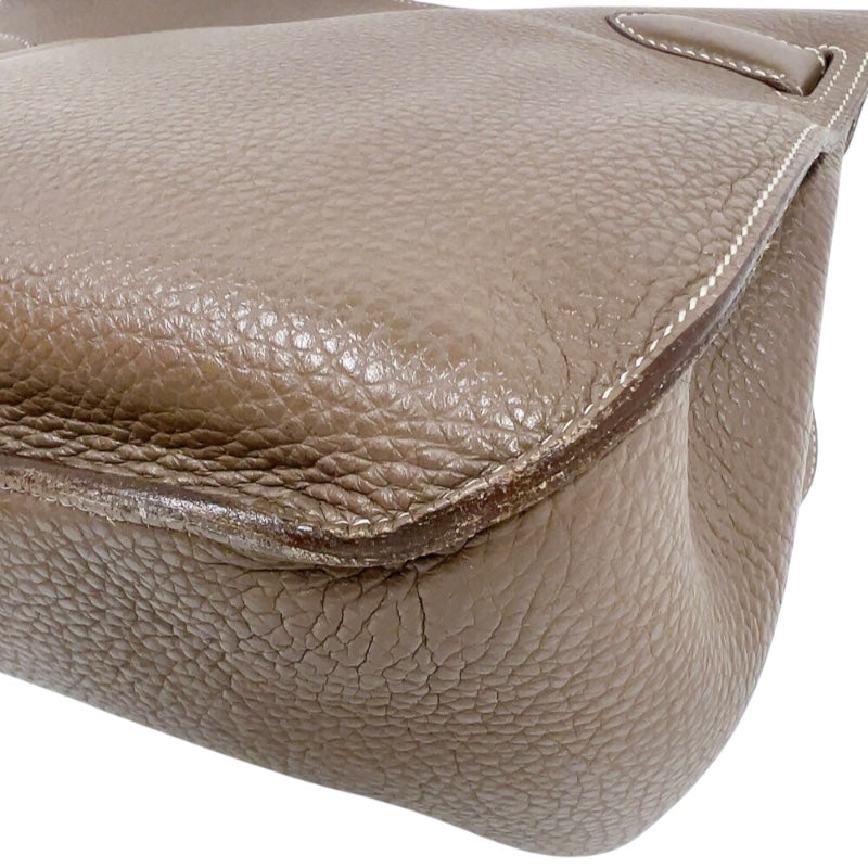 エルメス HERMES ジプシエール34 □N刻印　(2010年製) エトゥープ・シルバー金具 トリヨンクレマンス レディース ショルダーバッグ