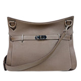 エルメス HERMES ジプシエール34 □N刻印　(2010年製) エトゥープ・シルバー金具 トリヨンクレマンス レディース ショルダーバッグ