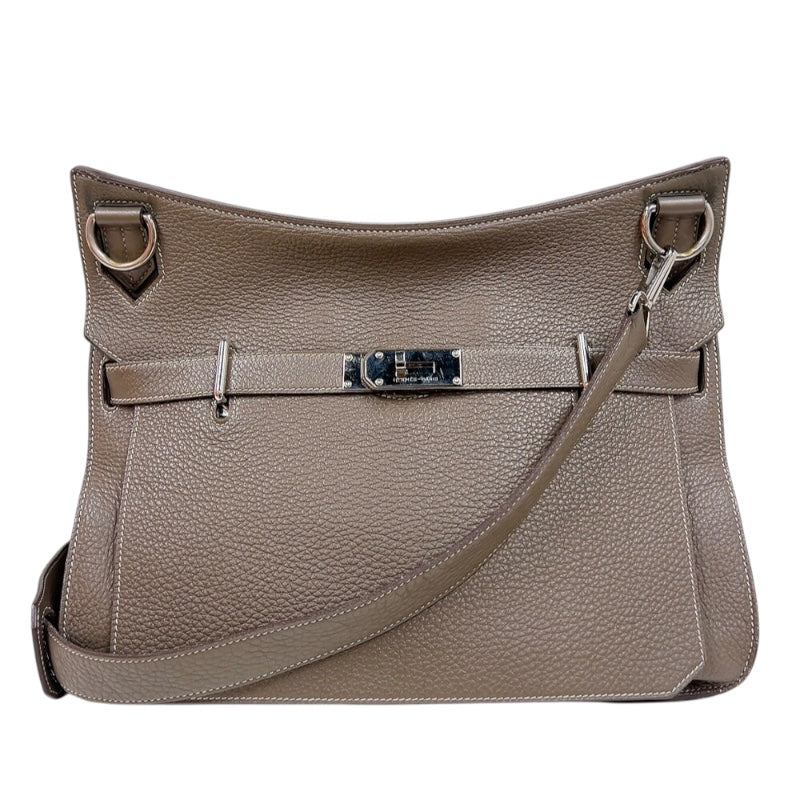 エルメス HERMES ジプシエール34 □N刻印　(2010年製) エトゥープ・シルバー金具 トリヨンクレマンス レディース ショルダーバッグ