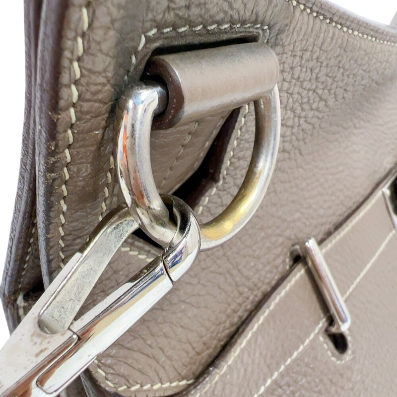 エルメス HERMES ジプシエール34 □N刻印　(2010年製) エトゥープ・シルバー金具 トリヨンクレマンス レディース ショルダーバッグ