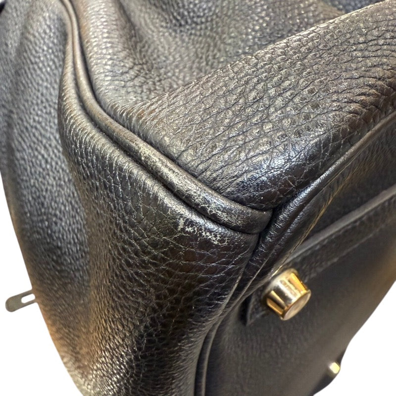 エルメス HERMES バーキン35 □H刻印 ブラック　ゴールド金具 トゴ レディース ハンドバッグ