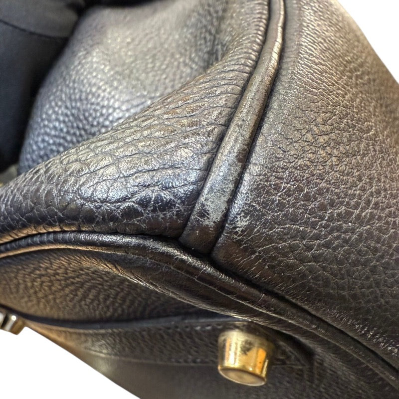 エルメス HERMES バーキン35 □H刻印 ブラック　ゴールド金具 トゴ レディース ハンドバッグ