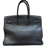 エルメス HERMES バーキン35 □H刻印 ブラック　ゴールド金具 トゴ レディース ハンドバッグ