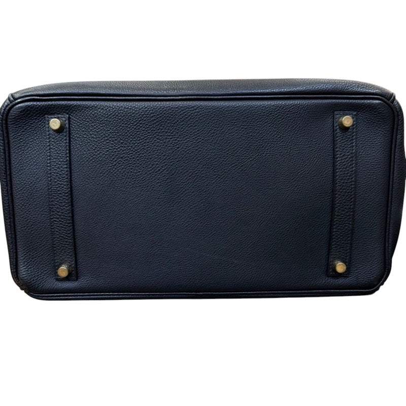 エルメス HERMES バーキン35 □H刻印 ブラック　ゴールド金具 トゴ レディース ハンドバッグ