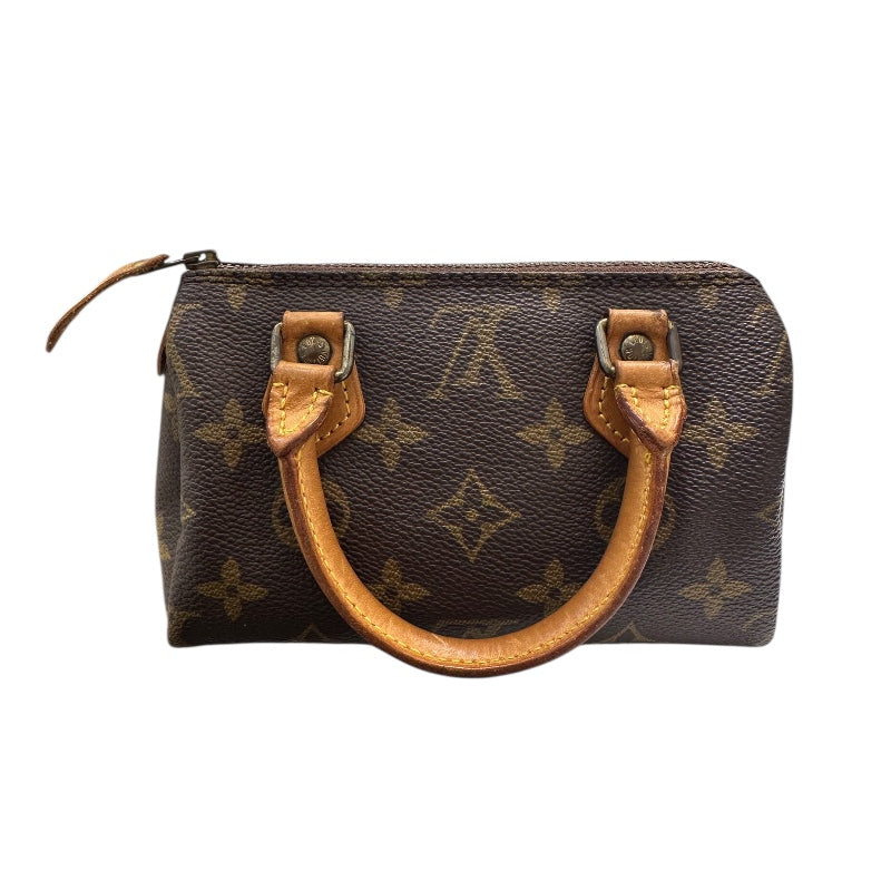 ルイ・ヴィトン LOUIS VUITTON ミニ・スピーディ M41534 ブラウン PVC　レザー レディース ハンドバッグ