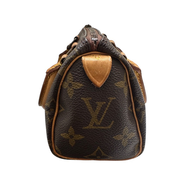 ルイ・ヴィトン LOUIS VUITTON ミニ・スピーディ M41534 ブラウン PVC　レザー レディース ハンドバッグ