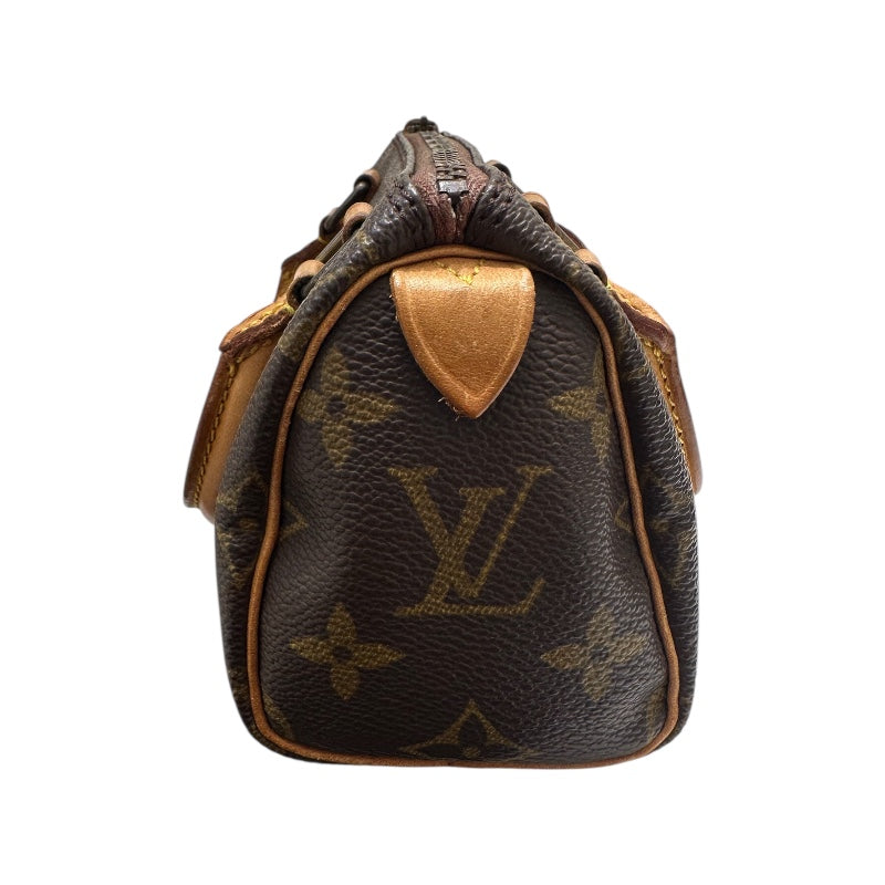 ルイ・ヴィトン LOUIS VUITTON ミニ・スピーディ M41534 ブラウン PVC　レザー レディース ハンドバッグ