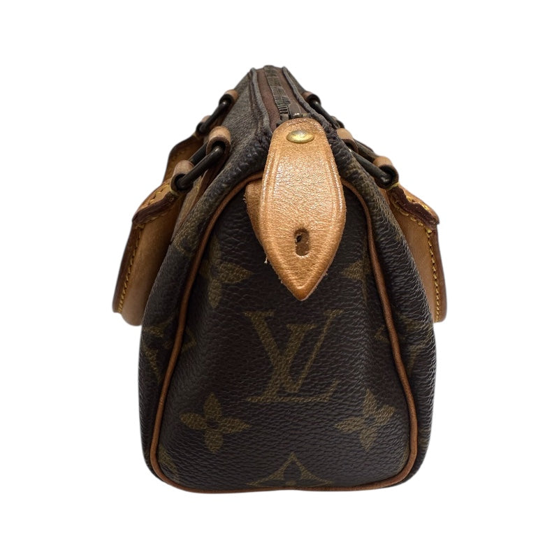 ルイ・ヴィトン LOUIS VUITTON ミニ・スピーディ M41534 ブラウン PVC　レザー レディース ハンドバッグ