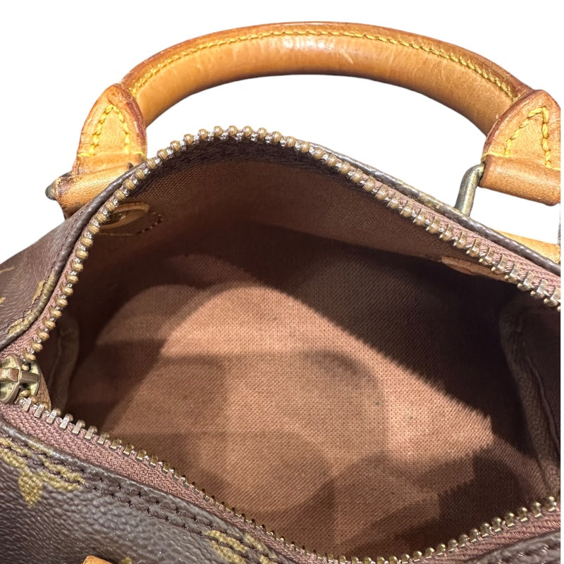 ルイ・ヴィトン LOUIS VUITTON ミニ・スピーディ M41534 ブラウン PVC　レザー レディース ハンドバッグ