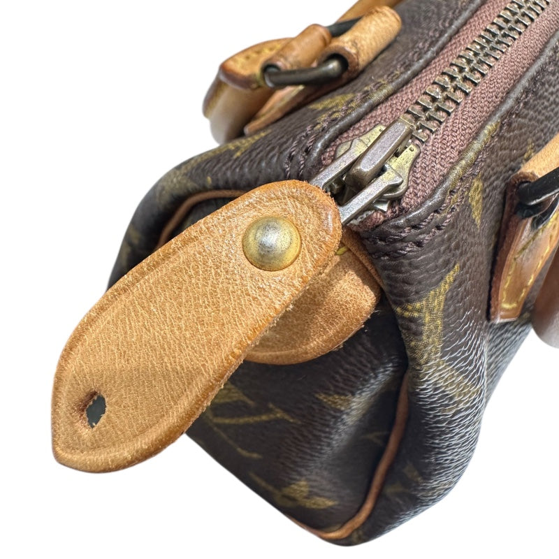 ルイ・ヴィトン LOUIS VUITTON ミニ・スピーディ M41534 ブラウン PVC　レザー レディース ハンドバッグ