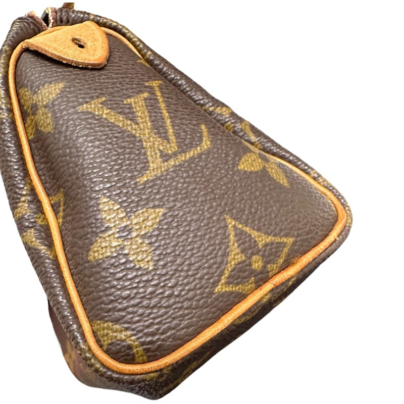 ルイ・ヴィトン LOUIS VUITTON ミニ・スピーディ M41534 ブラウン PVC　レザー レディース ハンドバッグ