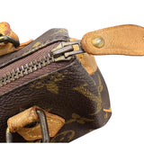 ルイ・ヴィトン LOUIS VUITTON ミニ・スピーディ M41534 ブラウン PVC　レザー レディース ハンドバッグ