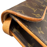 ルイ・ヴィトン LOUIS VUITTON ポシェットフロランティーヌ M51855 ブラウン PVC/レザー ユニセックス ウエストバッグ