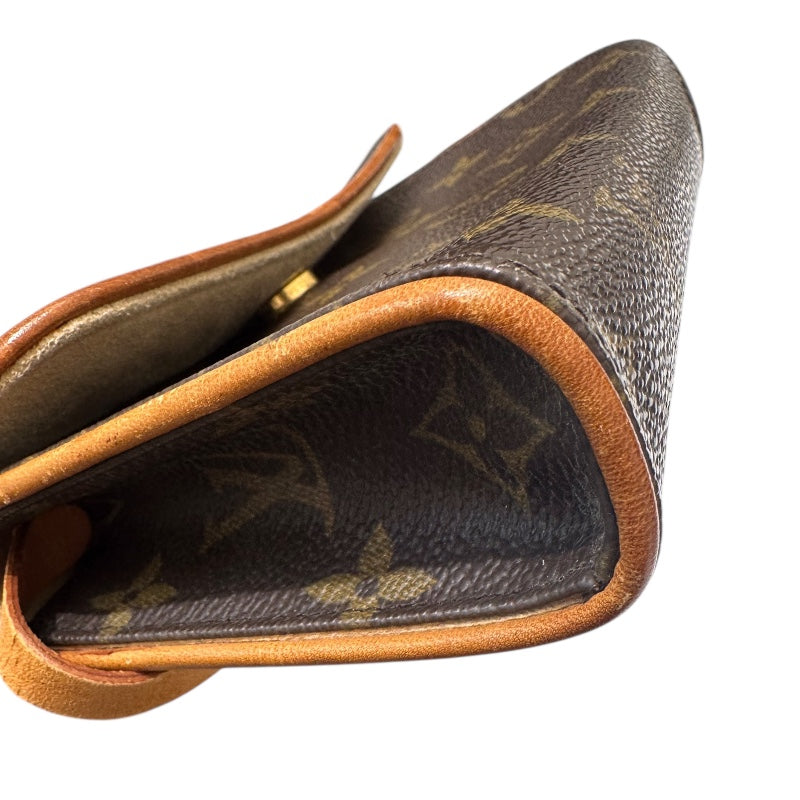 ルイ・ヴィトン LOUIS VUITTON ポシェットフロランティーヌ M51855 ブラウン PVC/レザー ユニセックス ウエストバッグ