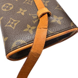 ルイ・ヴィトン LOUIS VUITTON ポシェットフロランティーヌ M51855 ブラウン PVC/レザー ユニセックス ウエストバッグ
