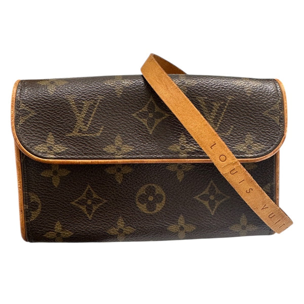ルイ・ヴィトン LOUIS VUITTON ポシェットフロランティーヌ M51855 ブラウン PVC/レザー ユニセックス ウエストバッグ