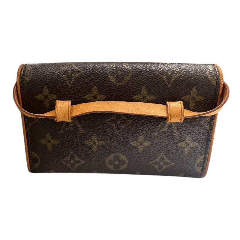 ルイ・ヴィトン LOUIS VUITTON ポシェットフロランティーヌ M51855 ブラウン PVC/レザー ユニセックス ウエストバッグ