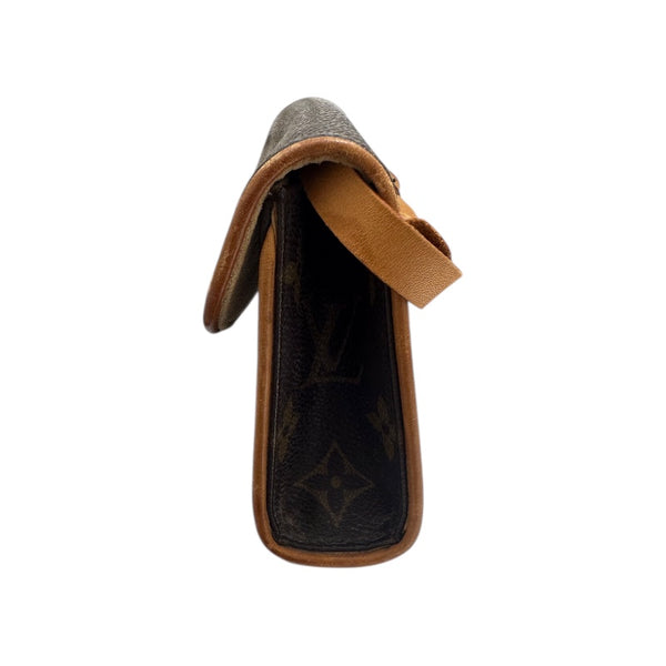 ルイ・ヴィトン LOUIS VUITTON ポシェットフロランティーヌ M51855 ブラウン PVC/レザー ユニセックス ウエストバッグ