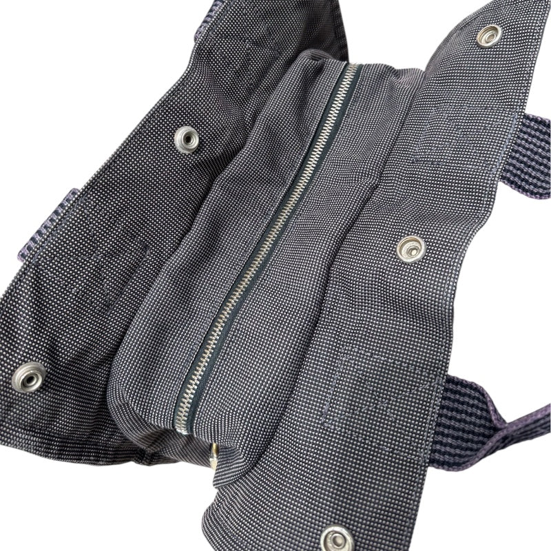 エルメス HERMES エールラインアド PM グレー キャンバス レディース リュック・デイパック