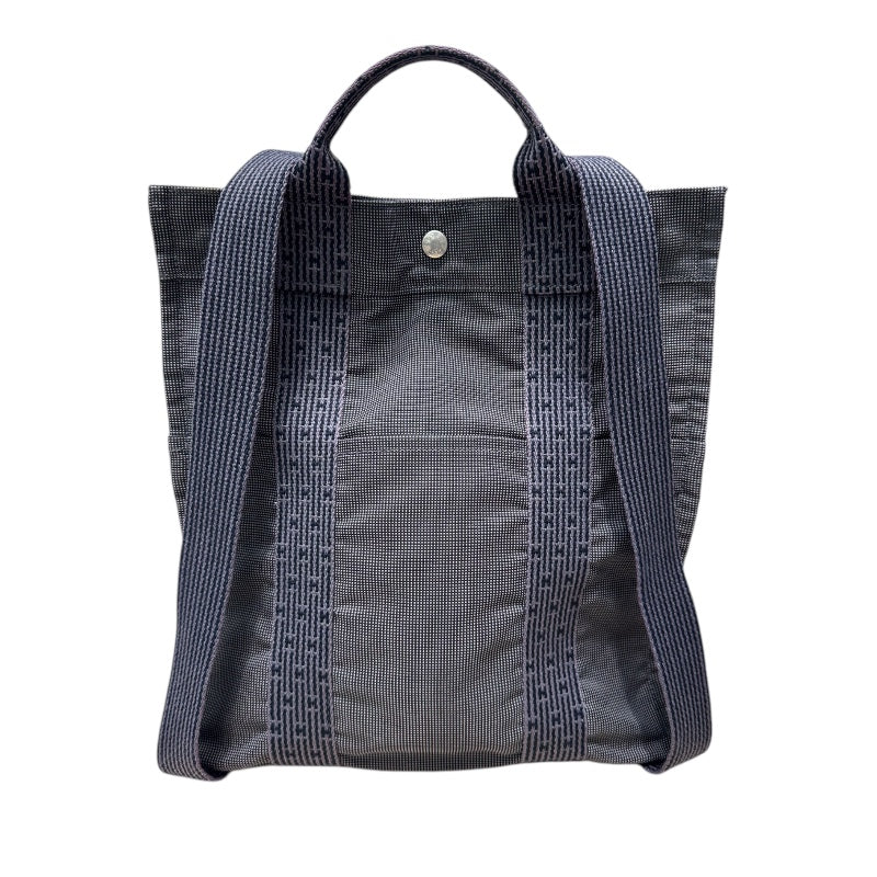 エルメス HERMES エールラインアド PM グレー キャンバス レディース リュック・デイパック