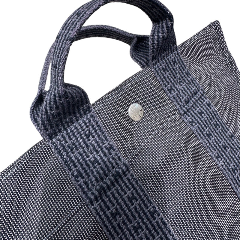 エルメス HERMES エールライントートPM グレー キャンバス レディース トートバッグ