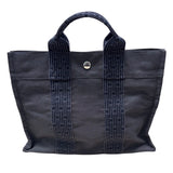 エルメス HERMES エールライントートPM グレー キャンバス レディース トートバッグ