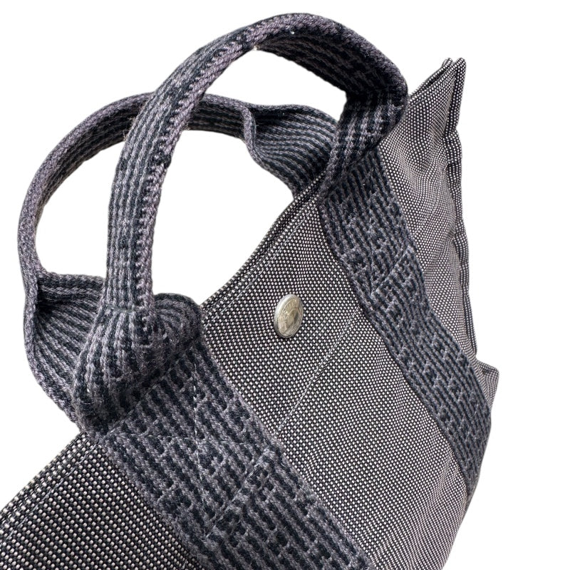 エルメス HERMES エールライントートPM グレー キャンバス レディース トートバッグ