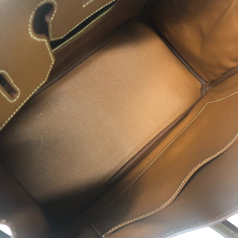エルメス HERMES バーキン35 ▢D刻印 ゴールド ゴールド金具 クシュベル レディース ハンドバッグ