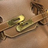 エルメス HERMES バーキン35 ▢D刻印 ゴールド ゴールド金具 クシュベル レディース ハンドバッグ