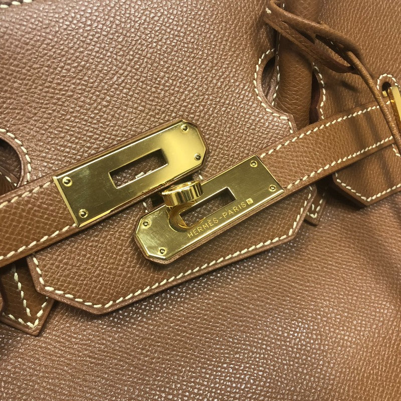 エルメス HERMES バーキン35 ▢D刻印 ゴールド ゴールド金具 クシュベル レディース ハンドバッグ