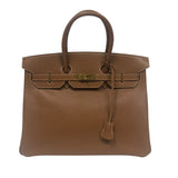 エルメス HERMES バーキン35 ▢D刻印 ゴールド ゴールド金具 クシュベル レディース ハンドバッグ