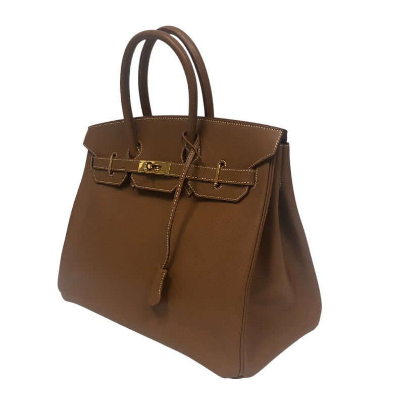 エルメス HERMES バーキン35 ▢D刻印 ゴールド ゴールド金具 クシュベル レディース ハンドバッグ