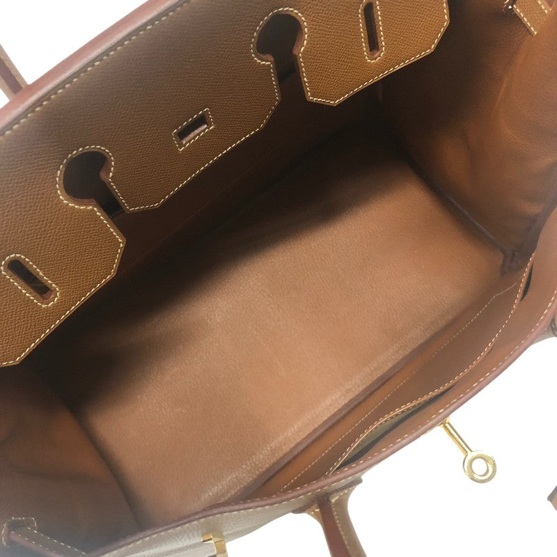 エルメス HERMES バーキン35 ▢D刻印 ゴールド ゴールド金具 クシュベル レディース ハンドバッグ