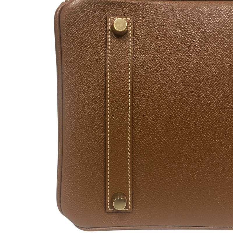 エルメス HERMES バーキン35 ▢D刻印 ゴールド ゴールド金具 クシュベル レディース ハンドバッグ