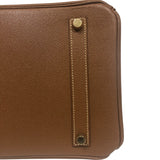 エルメス HERMES バーキン35 ▢D刻印 ゴールド ゴールド金具 クシュベル レディース ハンドバッグ