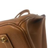 エルメス HERMES バーキン35 ▢D刻印 ゴールド ゴールド金具 クシュベル レディース ハンドバッグ