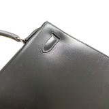 エルメス HERMES ケリー32 外縫い □C刻 ブラック シルバー金具 ボックスカーフ レディース ハンドバッグ