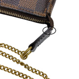 ルイ・ヴィトン LOUIS VUITTON ミニ ポシェット・アクセソワール N58009 エベヌ ダミエ・キャンバス/レザー レディース ポーチ