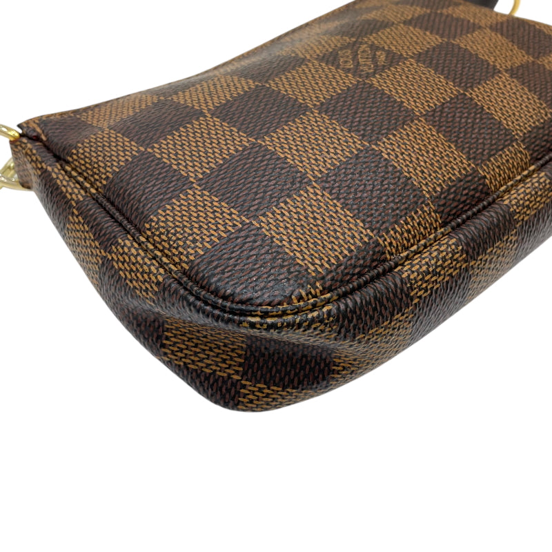 ルイ・ヴィトン LOUIS VUITTON ミニ ポシェット・アクセソワール N58009 エベヌ ダミエ・キャンバス/レザー レディース ポーチ